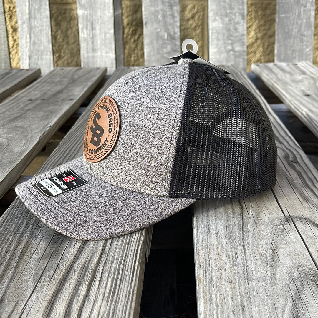 Southern Bred Apparel Company Caramel Logo Leather Patch Richardson 115CH Low Profile Adjustable Snap Back Cap