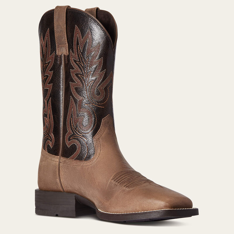 Men's Ariat 10038449 Layton Western Boot Authentic Brown *Closeout*