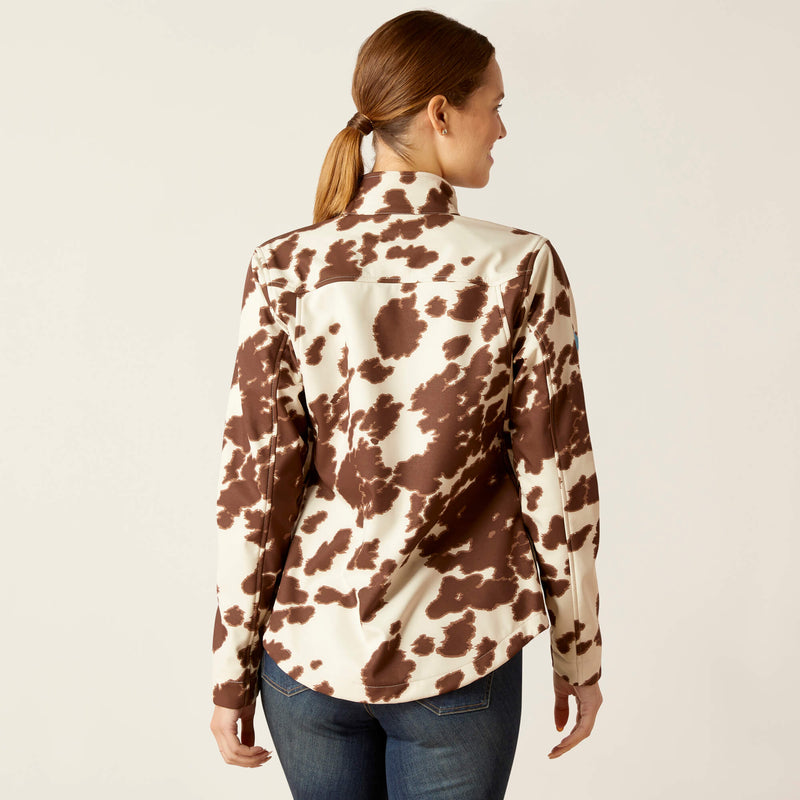 Women's Ariat 10046487 New Team Soft Shell Print Jacket In Pony