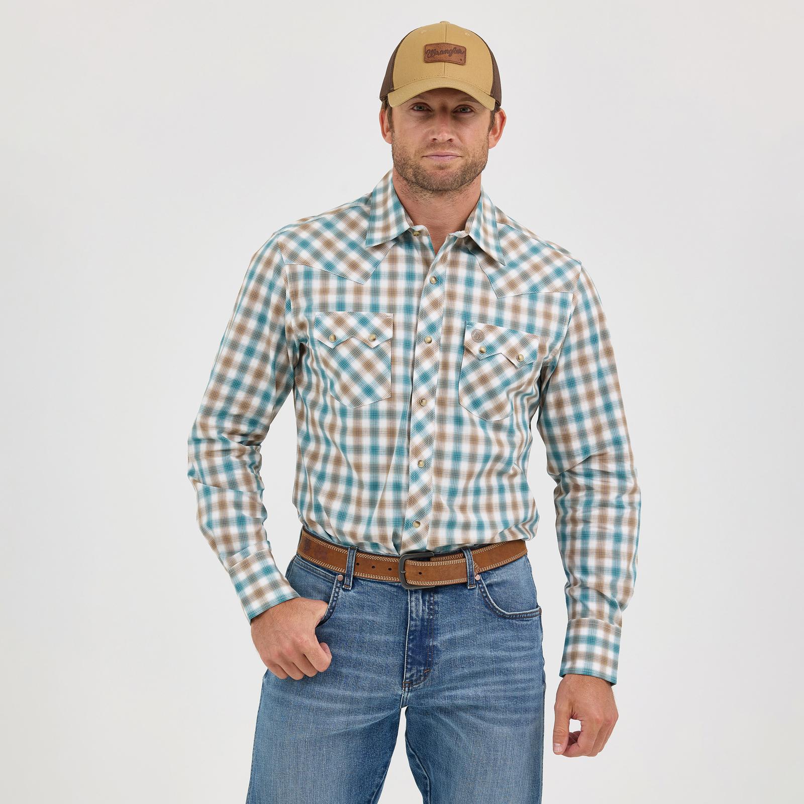 Men's Wrangler 112368058 Retro® Long Sleeve Shirt - Modern Fit
