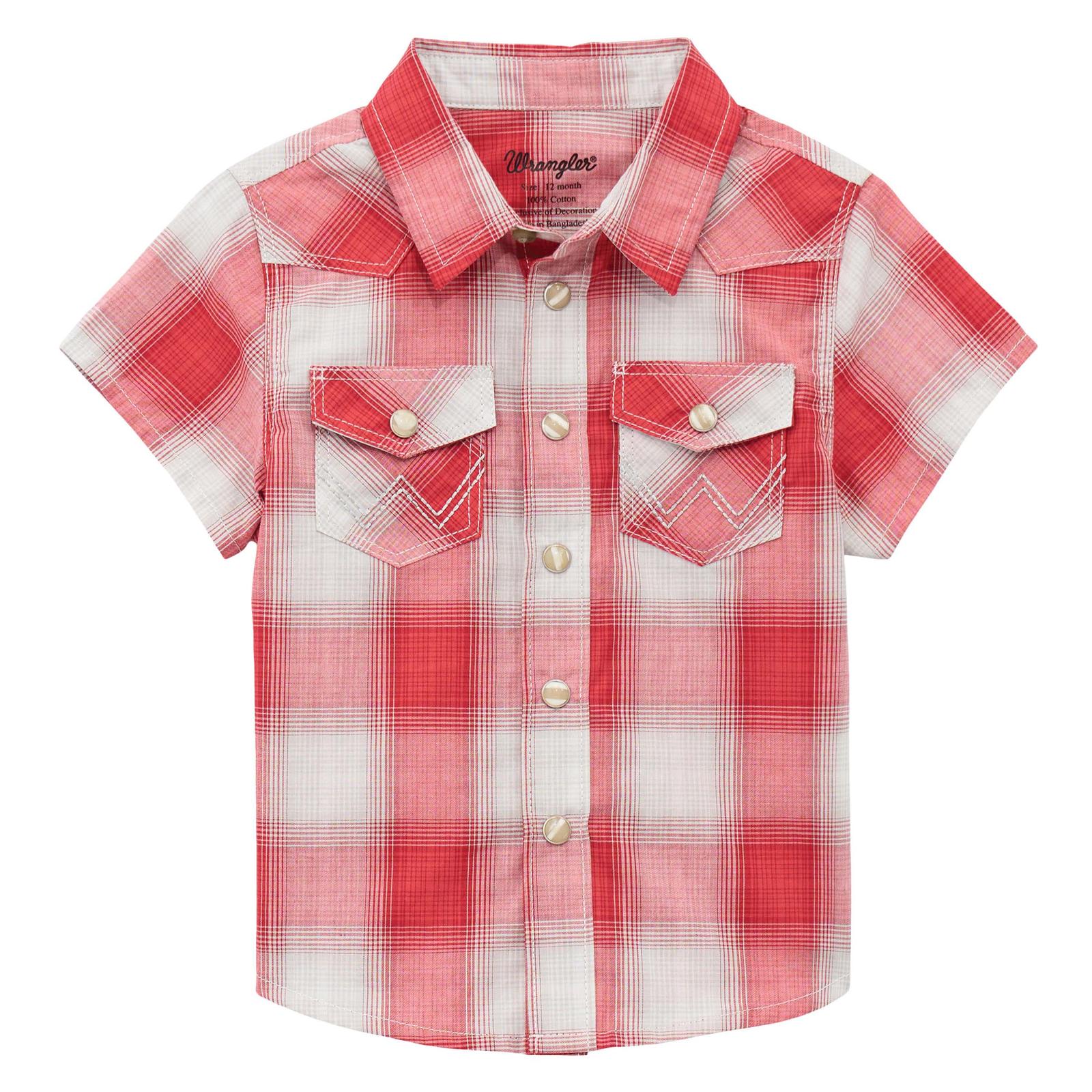Baby/Toddler Boy's Wrangler Short Sleeve Shirt - Red