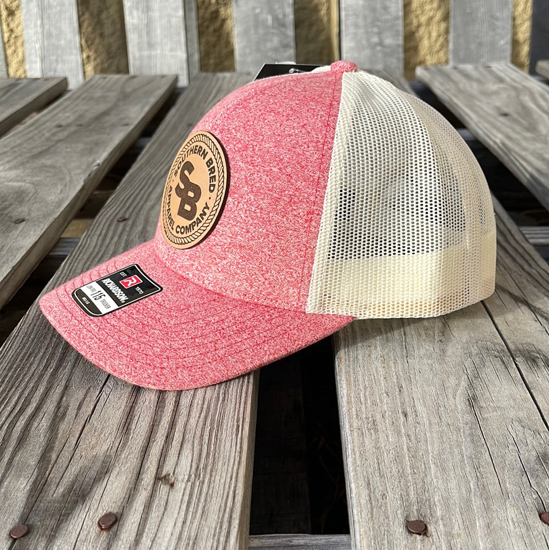 Southern Bred Apparel Company Natural Logo Leather Patch Richardson 115CH Low Profile Adjustable Snap Back Cap