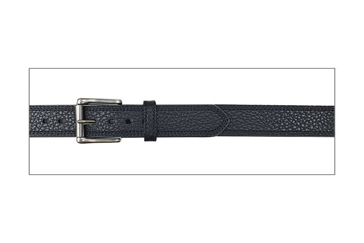 G Bar D Black 1 1/2 inch Pebbled Leather Belt