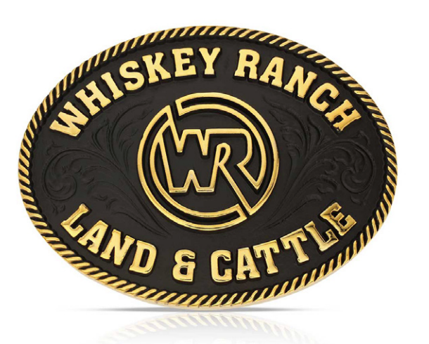 Montana Silversmiths Whiskey Ranch Land and Cattle Attitude Belt Buckle