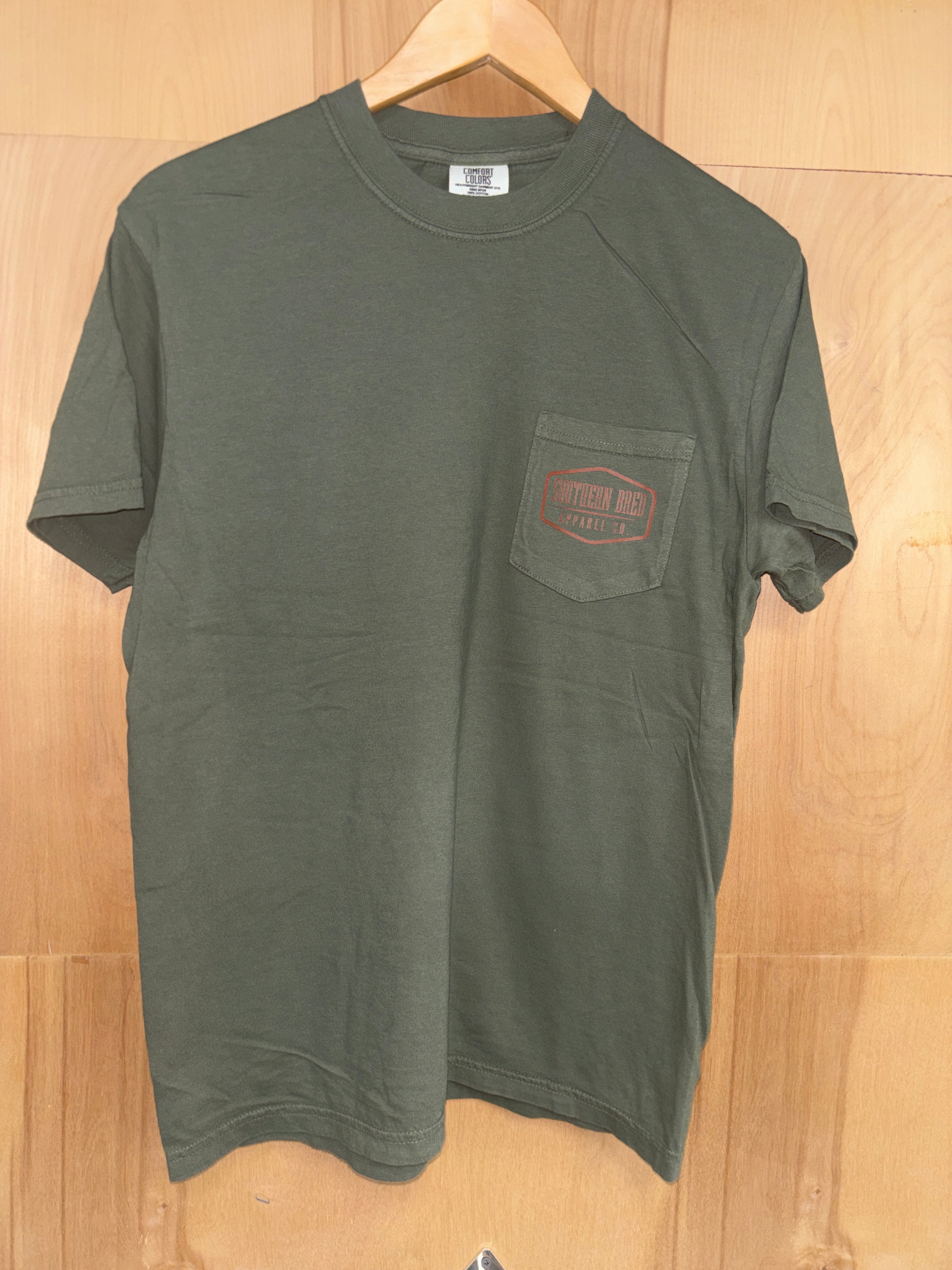 Southern Bred Apparel Company Delta #10 Graphic Print Comfort Colors T-Shirt in Sage