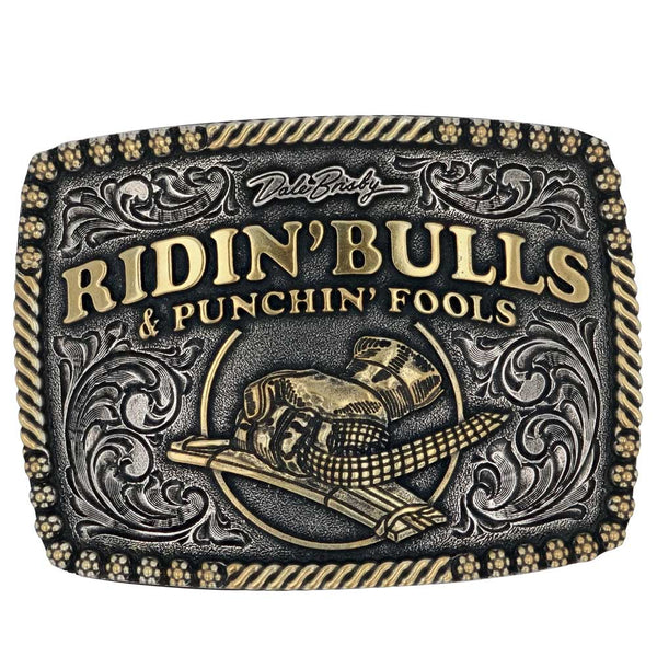 Montana Silversmiths A917DB Dale Brisby Bulls & Fools Attitude Belt Buckle