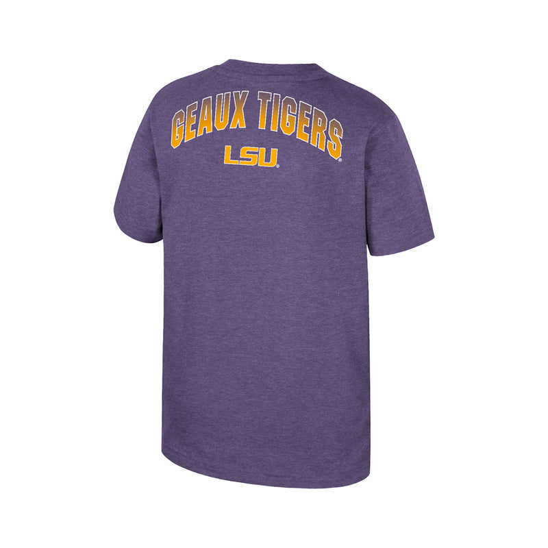Youth Colosseum COTS40761-LSU Louisiana State Finn Short Sleeve Tee