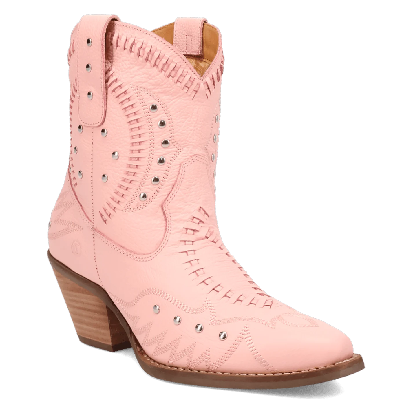 Women's Dingo DI2206-PK 7" Precious Pink Smooth Leather Bootie