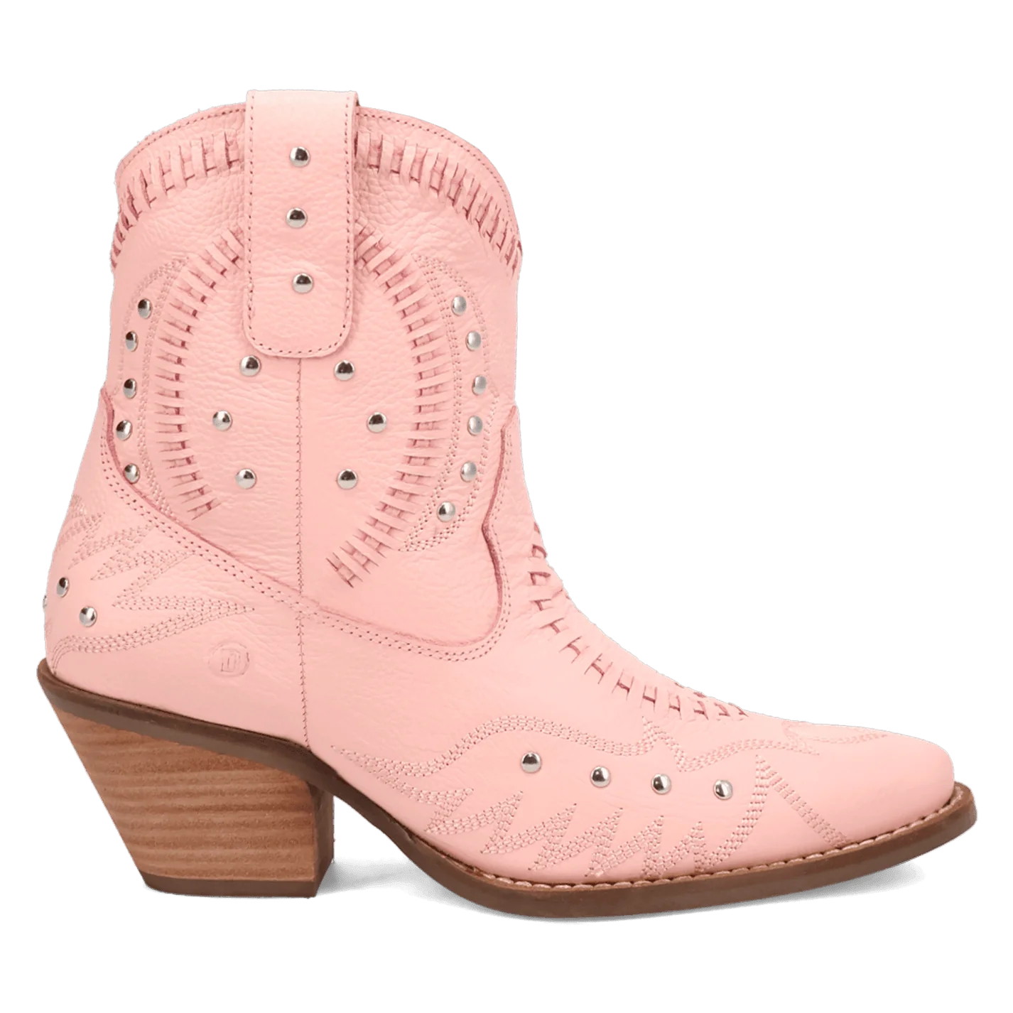 Women's Dingo DI2206-PK 7" Precious Pink Smooth Leather Bootie