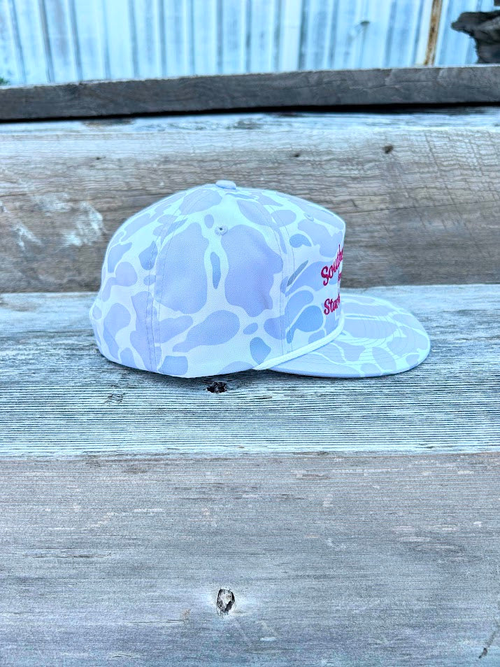 Southern Bred Apparel Co Starkville, MS Richardson 256P Blizzard Duck Camo Cap