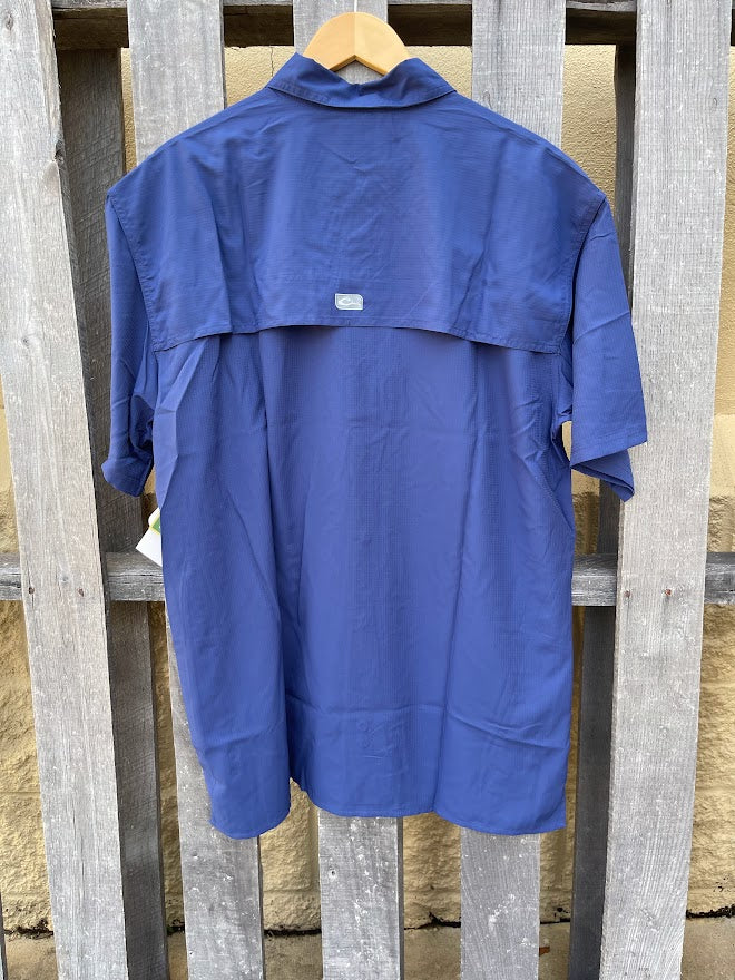 Drake DPF1170-MEB Flyweight Medieval Blue Short Sleeve Shirt