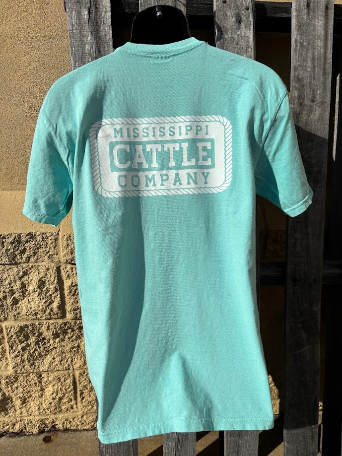 Mississippi Cattle Company MSCATTLESS-ChMPKT Chalky Mint Short Sleeve