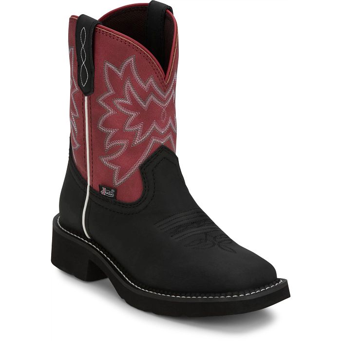 Women's Justin Gypsy® Sunny 8" Midnight Western Square Toe Boot