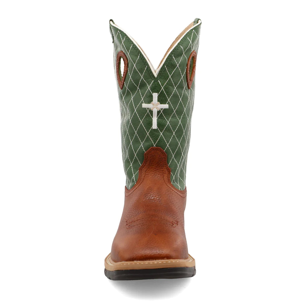 Twisted X MLCW002 Men's 12" Lite Cowboy Western Work Boot Square Toe *CLOSEOUT*