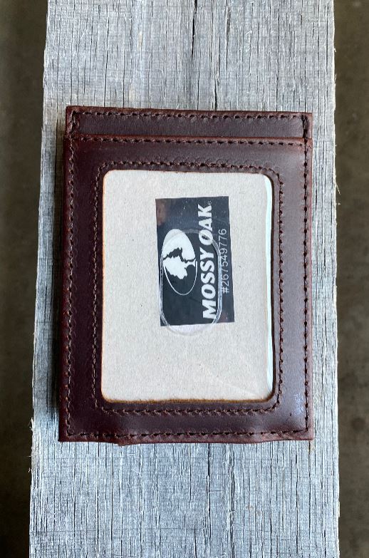 Zep Pro University of Mississippi Mossy Oak Camo Front Pocket Wallet. Back view