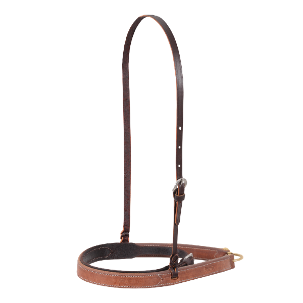 Martin Saddlery Harness Noseband with Latigo Cavesson side view