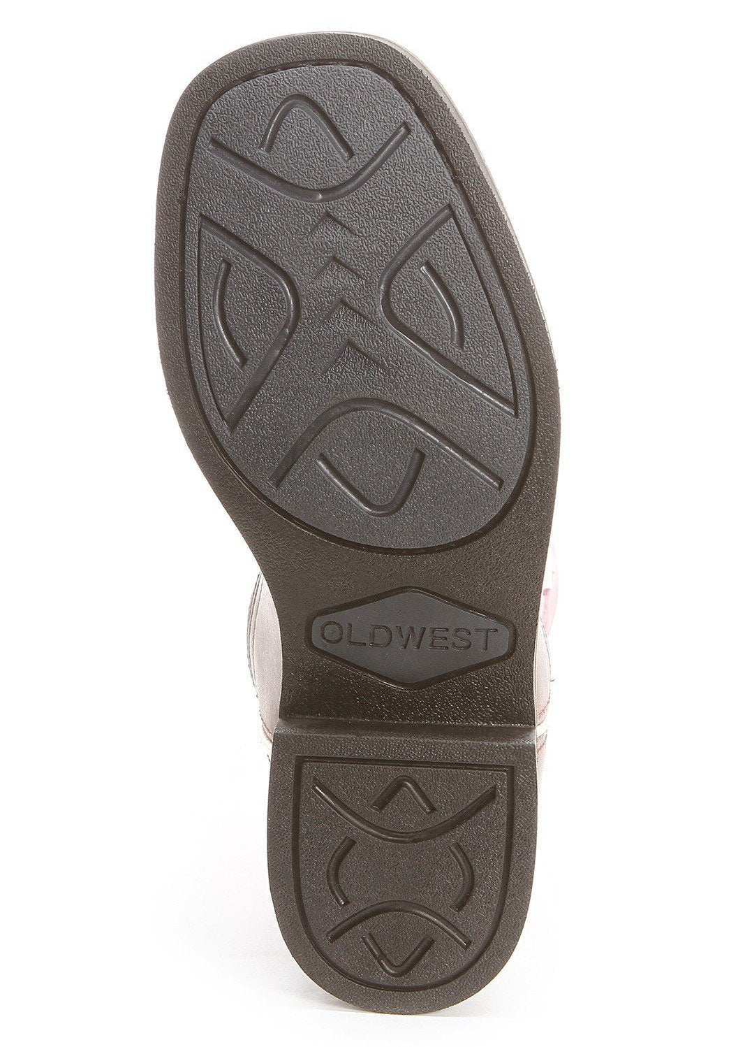 Infant Old West BSI1904 Brown w/Side Zipper Wide Square Toe