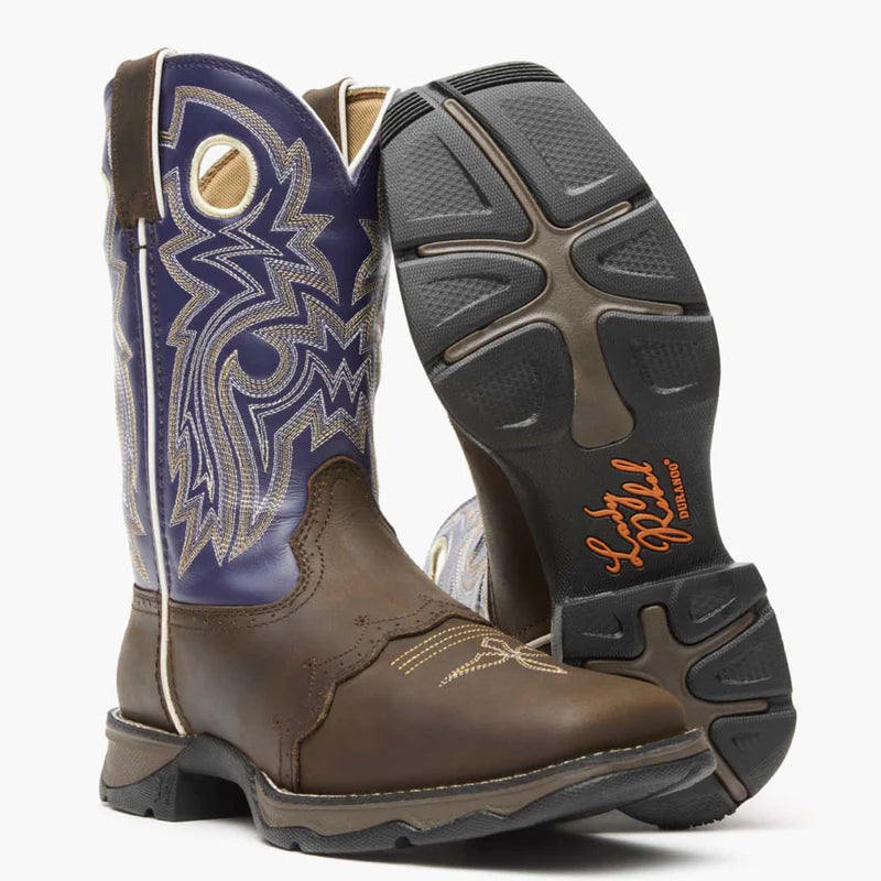 Women's Durango® Lady Rebel by Twilight n' Lace Saddle Western Square Toe Boot *CLOSEOUT*