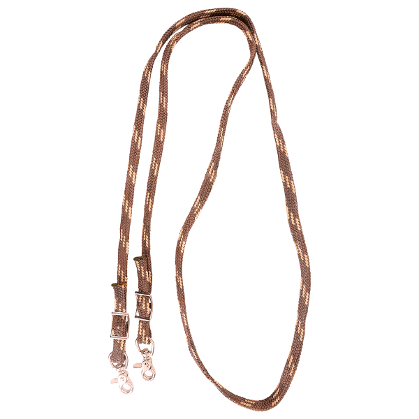 Martin Saddlery RR58WN Waxed Nylon Roping Rein 5/8“ Double Trigger Snaps