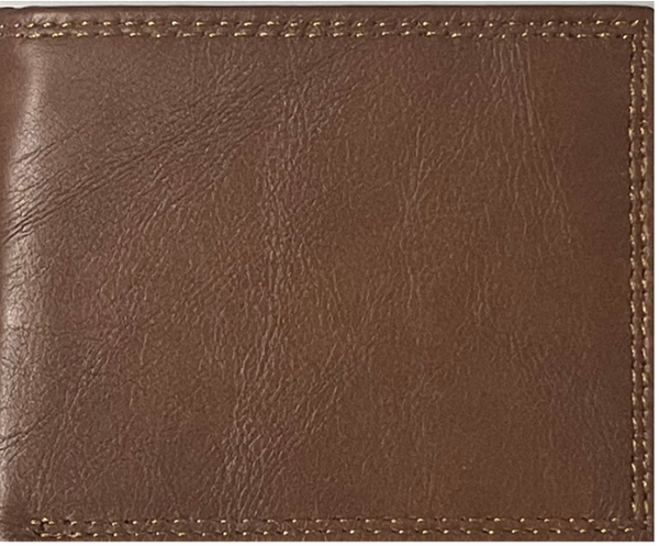 Top Notch Accessories 730BR Smooth Leather Brown Bi-fold