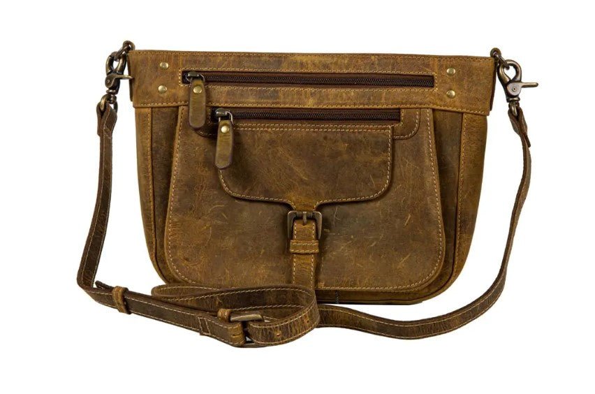 Myra Bag S-8146 Lawson Roundup Leather Satchel Bag