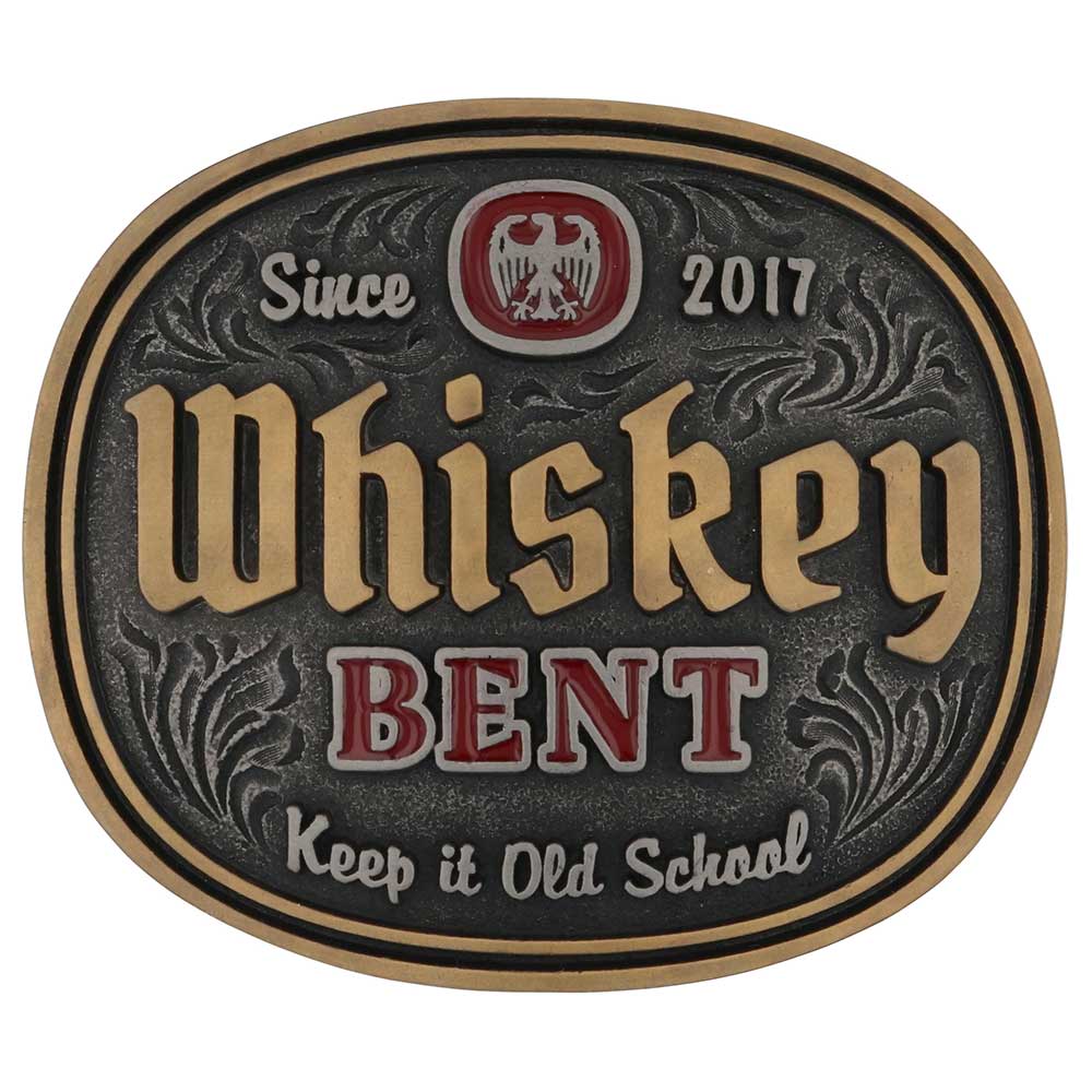 Montana Silversmiths Keep it Old School Whiskey Bent Attitude Buckle