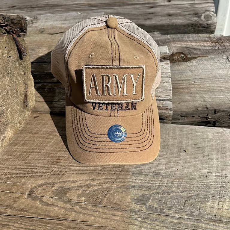 Army Veteran Patch Cap