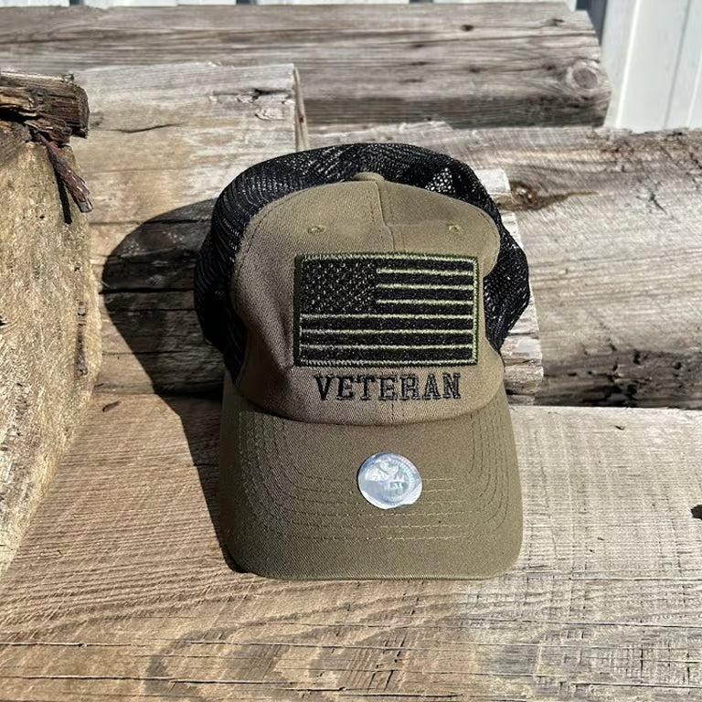 Green Veteran Cap