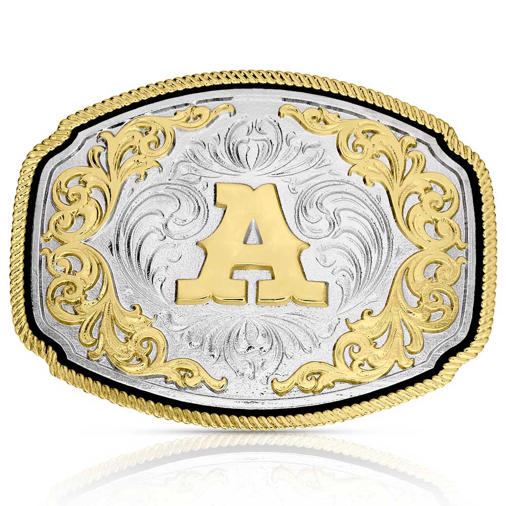 Montana Silversmiths Western Initial Buckle
