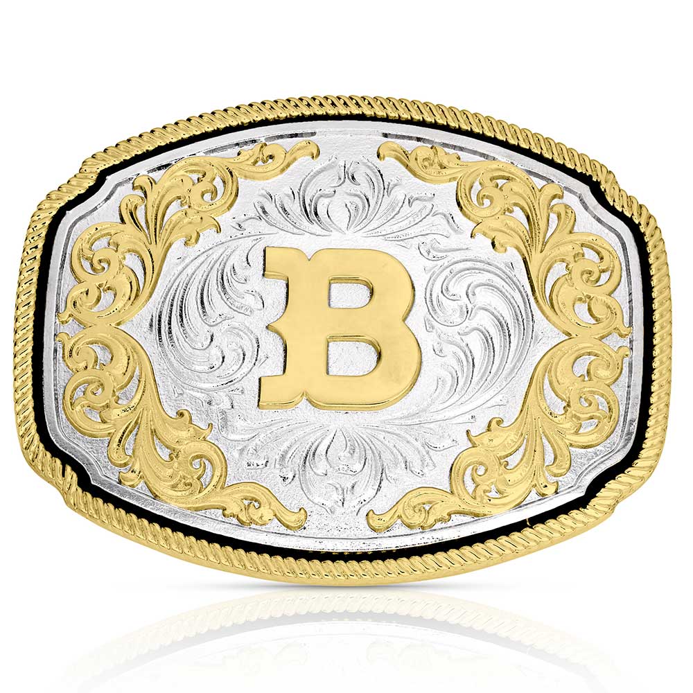 Montana Silversmiths Western Initial Buckle