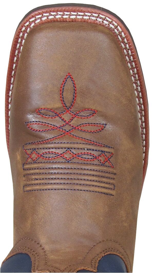 Men's Smoky Mountain 11 inch Stars and Stripes Vintage Brown Wide Square Toe Boot