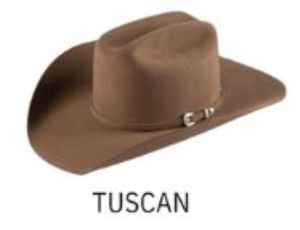 Side view felt cowboy hat.