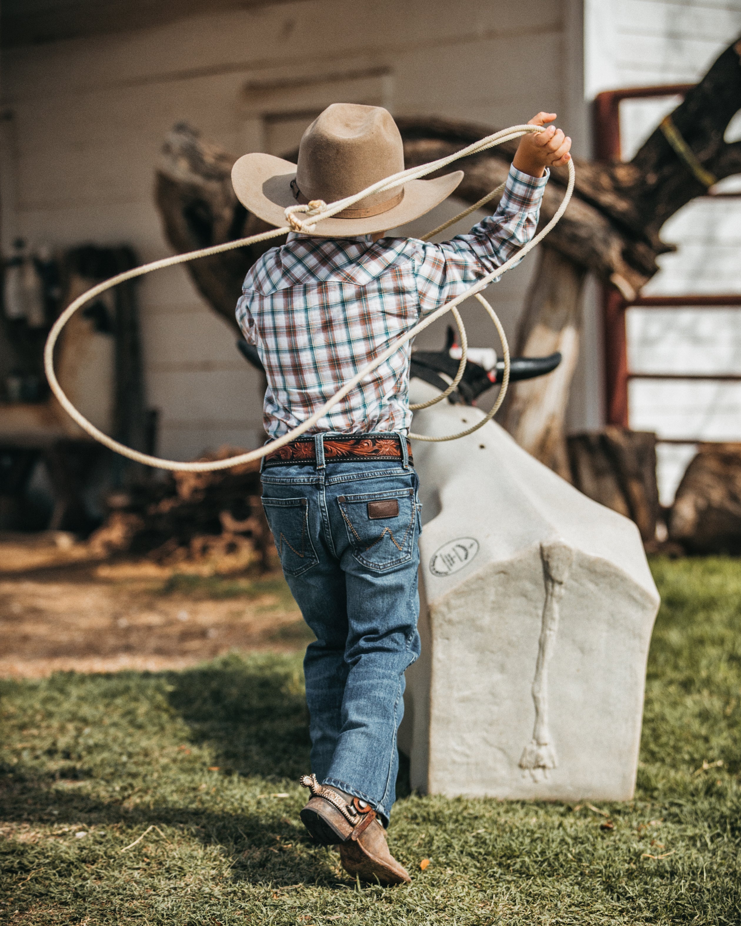 Boy's Wrangler 88BWZ Ferris Retro Slim Fit Straight Leg Jeans (1T-20) CLOSEOUT