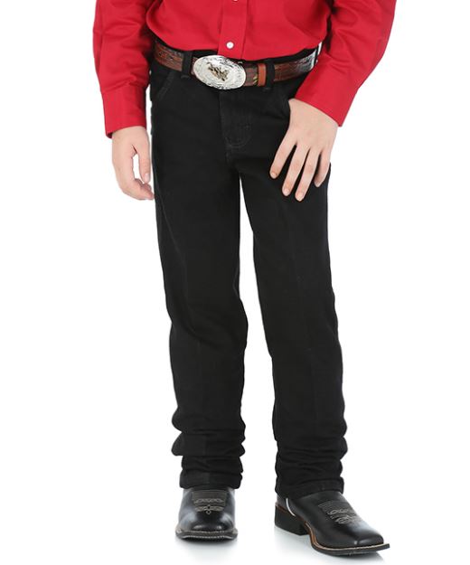 Boy's Wrangler 13MWBBK Overdyed Black Cowboy Cut® Collection Original Fit Jeans (8-18)
