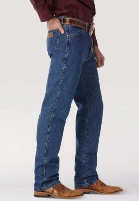 Wrangler 13MWZGK Men’s Stonewashed Prewashed Cowboy Cut® Original Fit Jean (SHOP IN-STORE TOO)