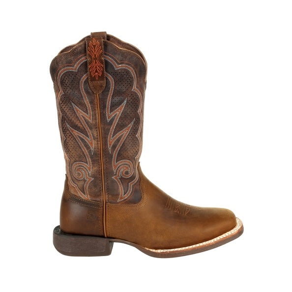 Women's Durango DRD0376 12" Rebel Pro Cognac Ventilated Square Toe Boot