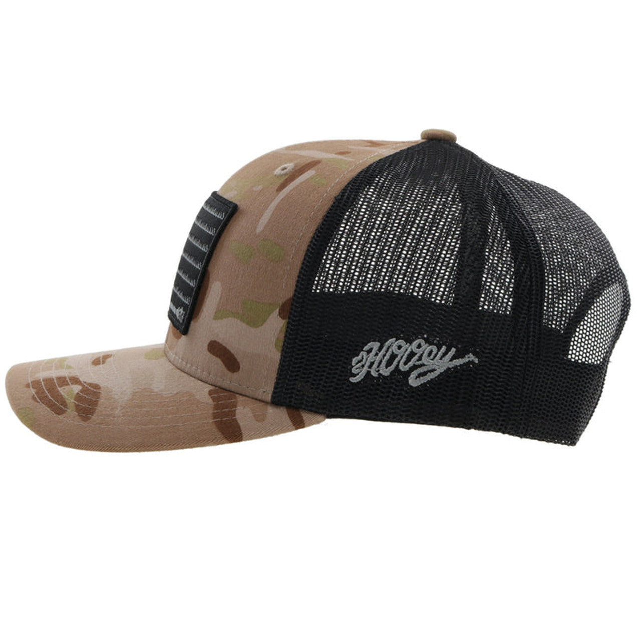 Hooey 2110T-TNBK "Liberty Rope" Camo and Black Trucker Cap *CLOSEOUT*