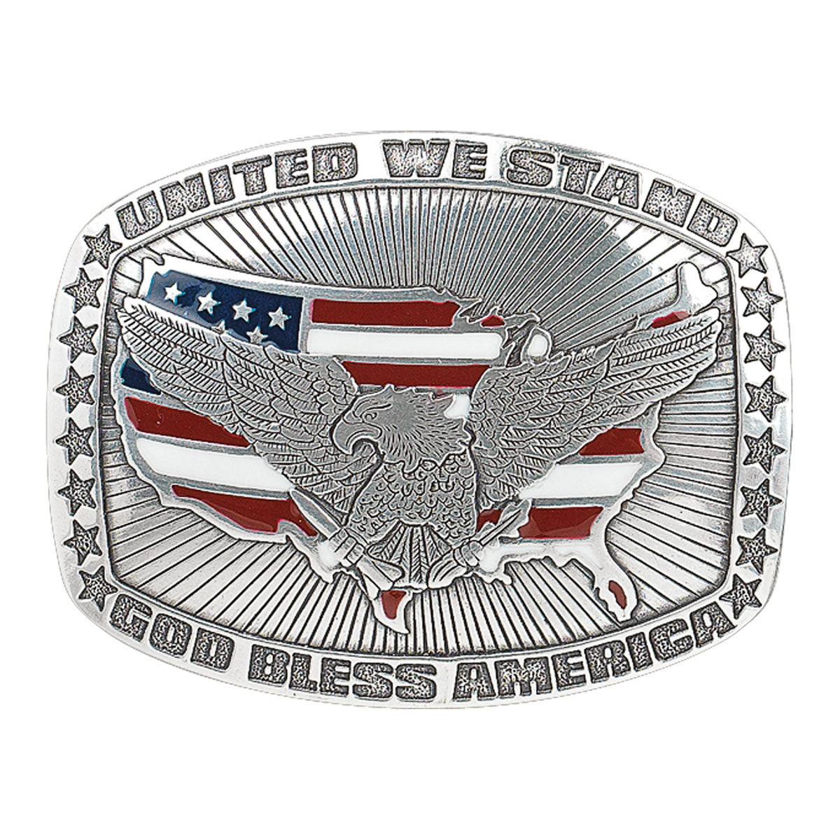Crumrine 38006 Rectangular Vintage USA Eagle Belt Buckle