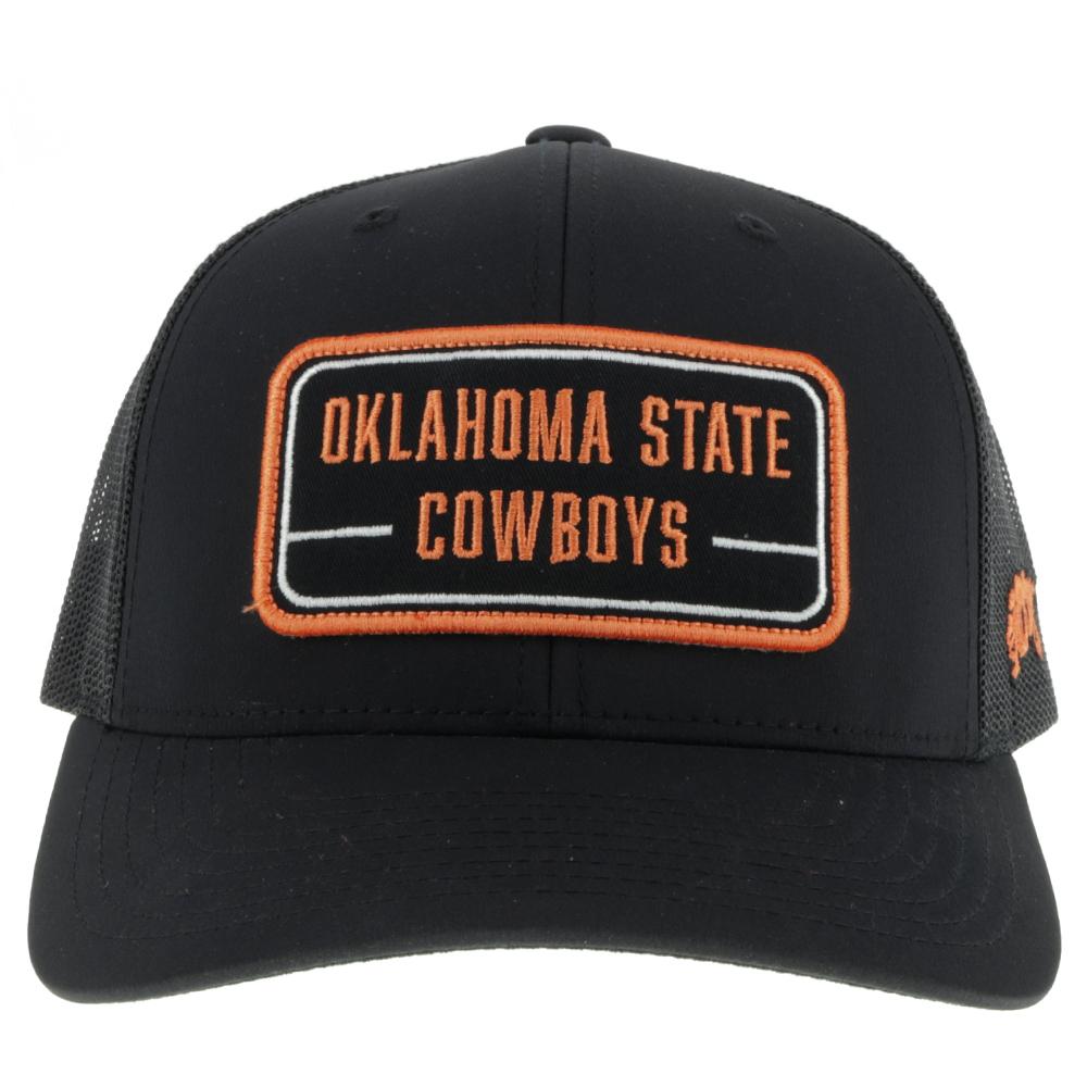 Hooey "7063T-BK" Oklahoma State Black Patch Snap Back Cap