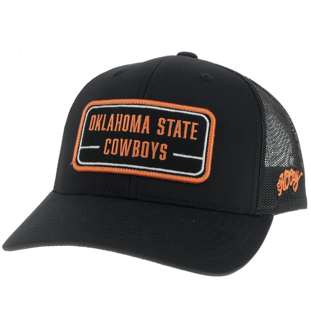 Hooey "7063T-BK" Oklahoma State Black Patch Snap Back Cap
