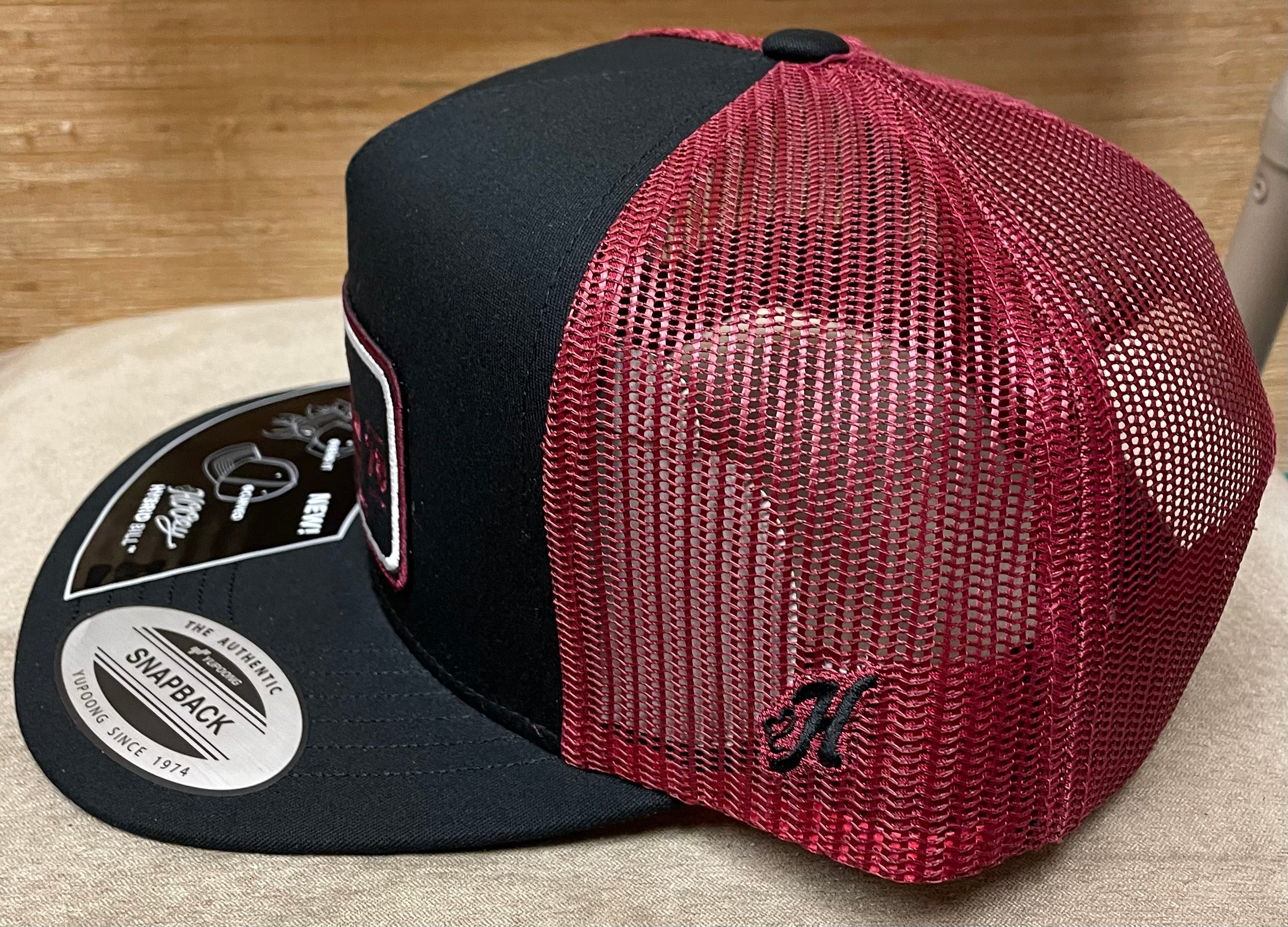 Hooey "7252T-BK" Mississippi State "Hail State" Patch Black/Maroon Snap Back Cap