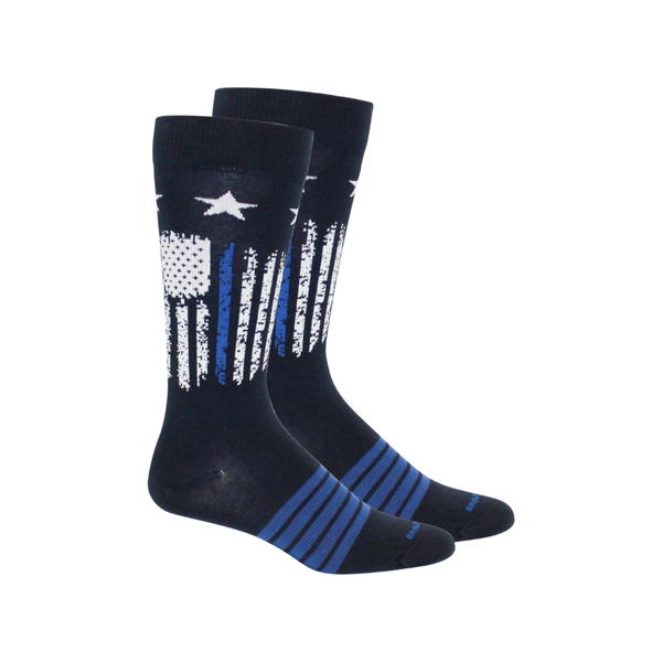 Brown Dog 99-16120 Andy-Thin Blue Line- Black Sock (Single Pair) MADE IN USA