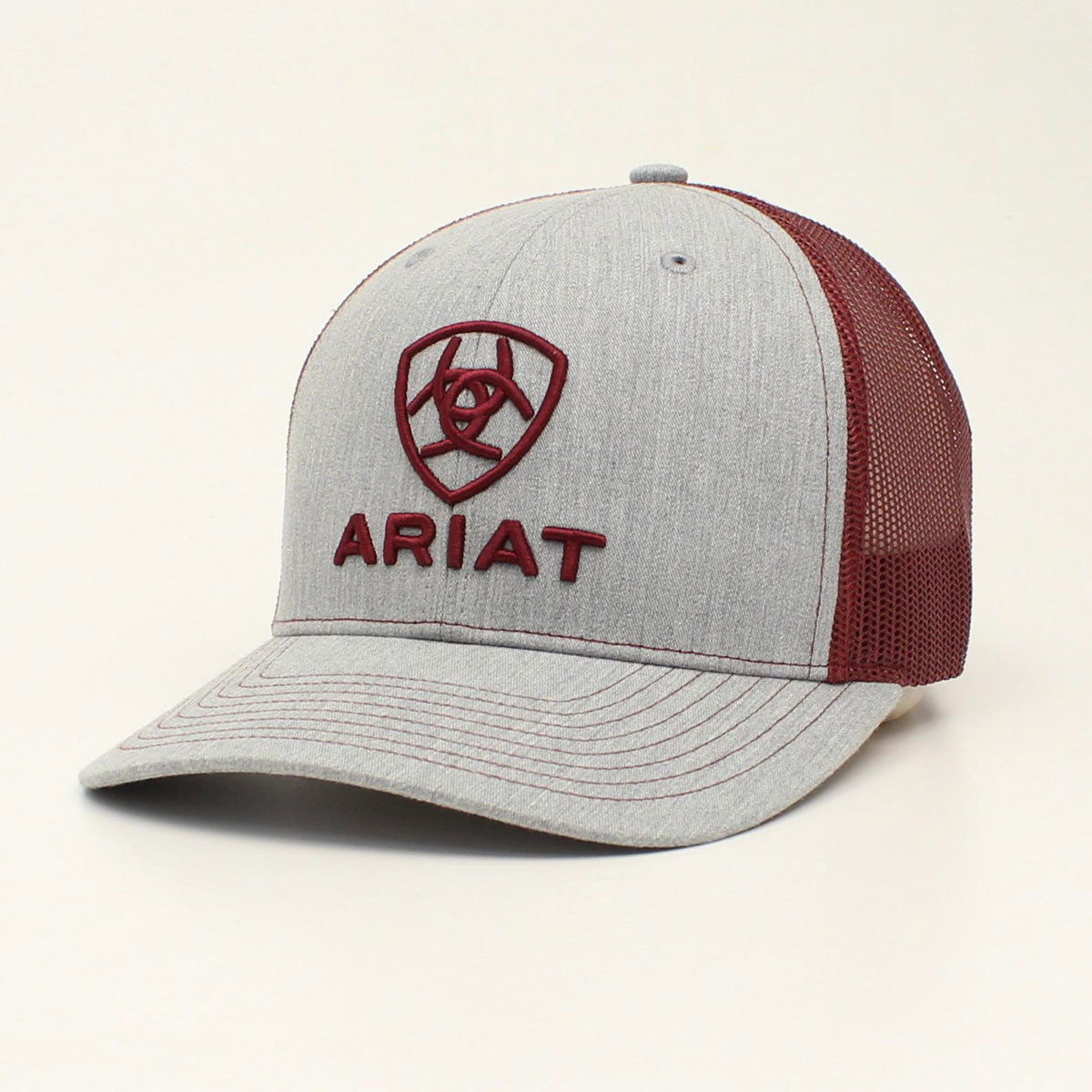 Ariat Mens Round Logo Patch Cap Grey