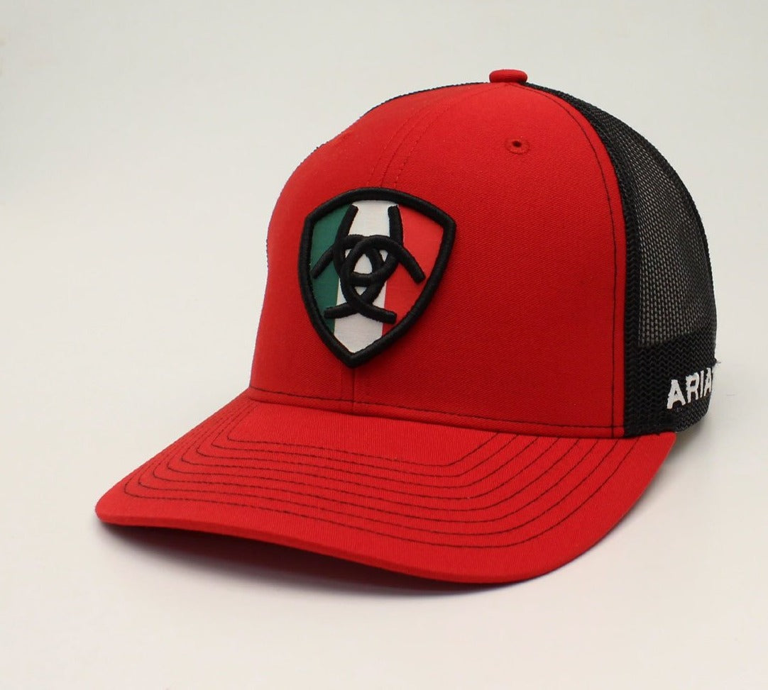 Ariat A300011704 Red Mexican Flag Logo Cap