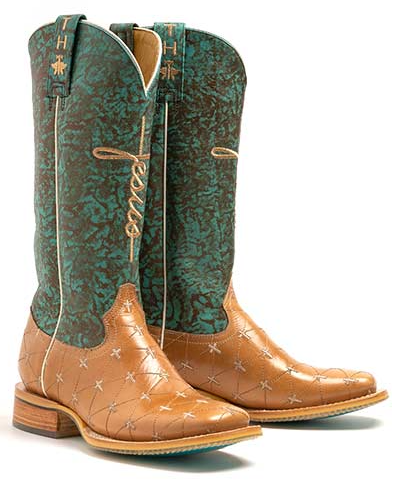 Women's Tin Haul 14-021-0007-1442 "PRINCE OF PEACE" Brown Wide Square Toe (Call to check availability) Use Code TINHAUL20 to save $20 OFF.