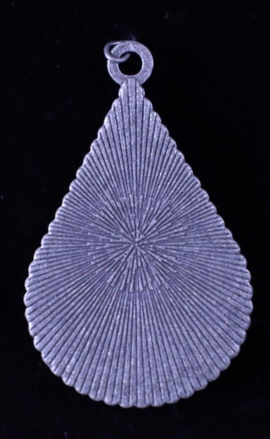 Animal Print Tear Drop Necklace w/Stone & Navajo Beads NKZ190825-09