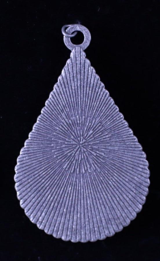Animal Print Tear Drop Necklace w/Stone & Navajo Beads NKZ190825-03