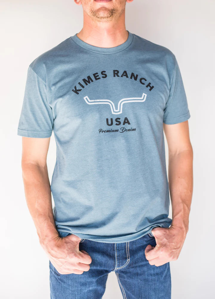 Kimes Ranch Men's Arch Indigo T-Shirt