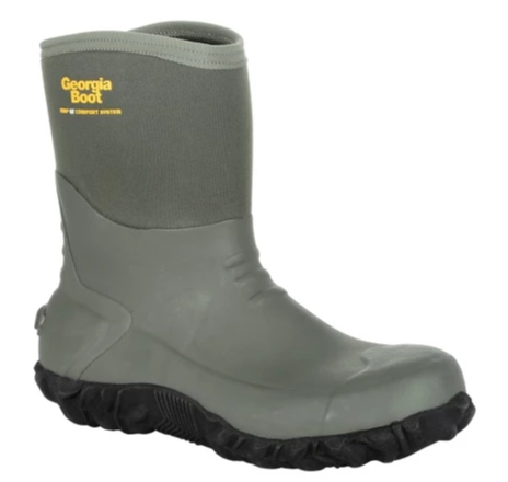 Georgia GB00231 Men's 10" Waterproof Mid Rubber Boot *Closeout*