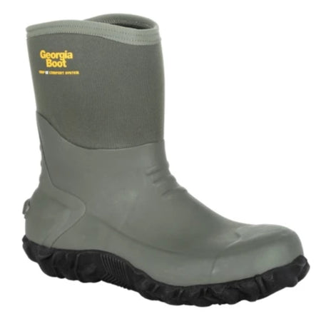 Georgia GB00231 Men's 10" Waterproof Mid Rubber Boot (SHOP IN-STORES TOO)